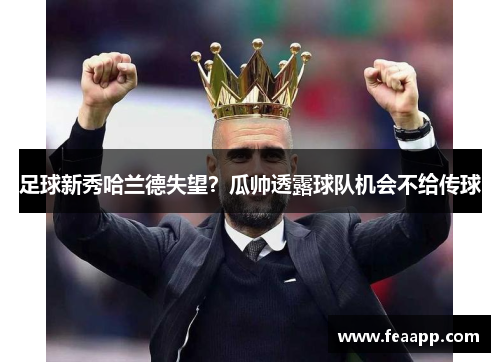 足球新秀哈兰德失望？瓜帅透露球队机会不给传球